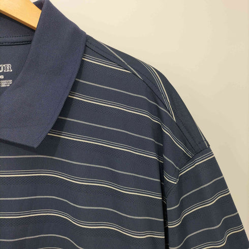PGA TOUR 90-2000s ボーダー ショートスリーブポロシャツ メンズ import:XXL
