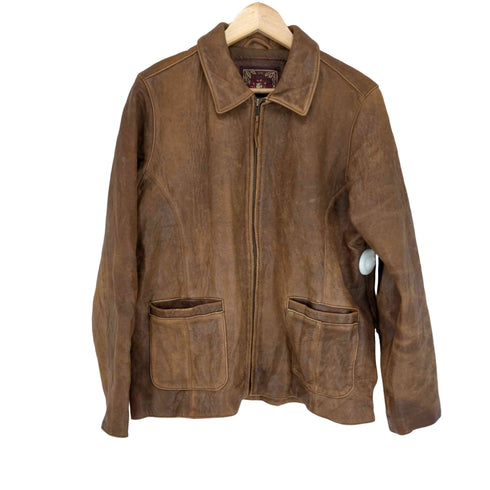 ザテリトリーアヘッド THE TERRITORY AHEAD GENUINE LEATHER ジップレザージャケット メンズ JPN:L