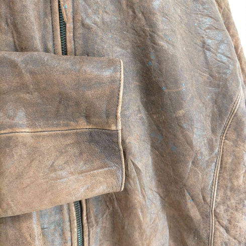 ザテリトリーアヘッド THE TERRITORY AHEAD GENUINE LEATHER ジップレザージャケット メンズ JPN:L