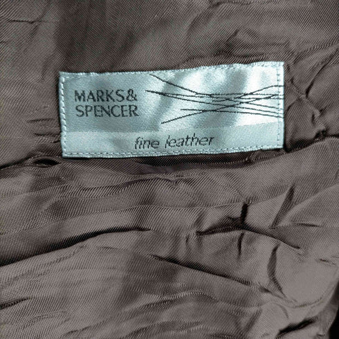 マークスアンドスペンサー MARKS&SPENCER レザージップジャケット メンズ JPN:M