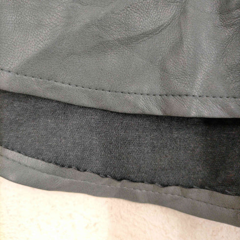 スナップボタン レザーロングシャツ レディース JPN:S