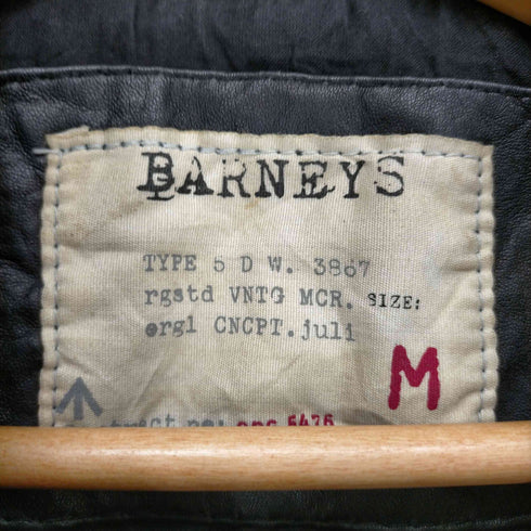 BARNEYS リアルレザージップベスト メンズ JPN:M
