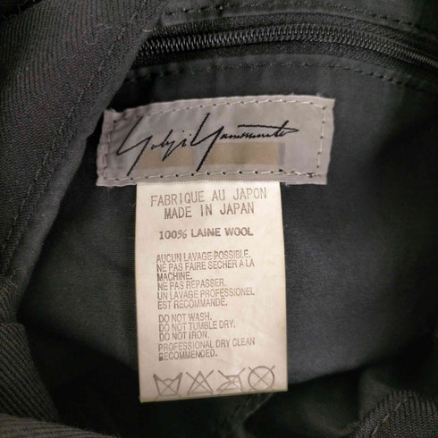 ヨウジヤマモトファム Yohji Yamamoto FEMME 95AW 100番ウールギャバ ハンドバッグ レディース