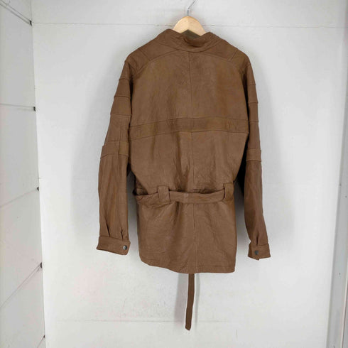 シボ革 ジップジャケット メンズ