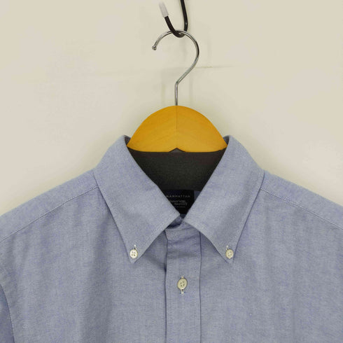 メーカーズシャツカマクラ Makers Shirt 鎌倉 Manhattan BD1ポケット半袖シャツ メンズ JPN:L