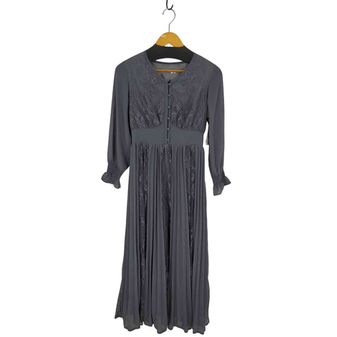 POURVOUS レースプリーツドレス ワンピース レディース JPN:M