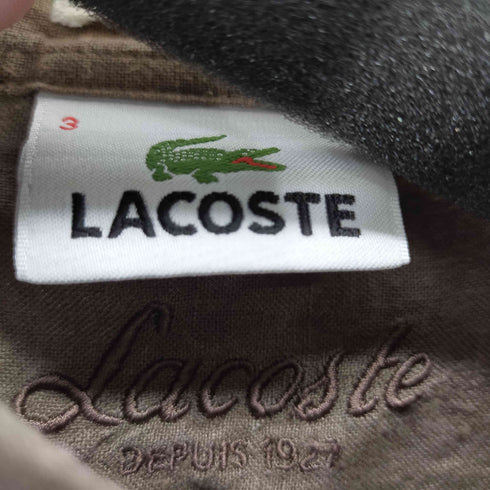 ラコステ LACOSTE リネンS/Sシャツ メンズ JPN:3