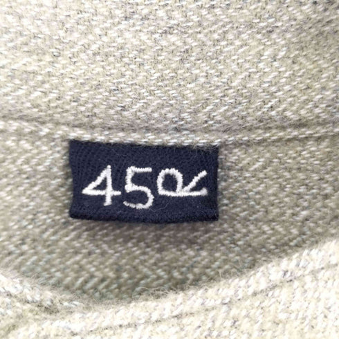 フォーティーファイブアール 45α 撚り杢ネルの908シャツ レディース 2