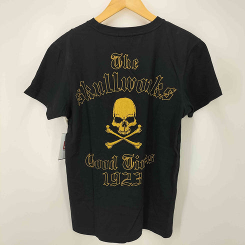 スカルワークス SKULL WORKS ドクロ刺繍 Tシャツ メンズ M