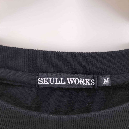 スカルワークス SKULL WORKS ドクロ刺繍 Tシャツ メンズ M