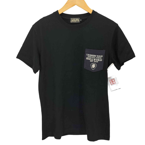 スカルワークス SKULL WORKS デザインプリント ポケットTシャツ メンズ M