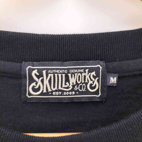 スカルワークス SKULL WORKS デザインプリント ポケットTシャツ メンズ M