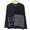 ブラックレーベルクレストブリッジ BLACK LABEL CRESTBRIDGE 柄切り替え コットンニット メンズ import:M