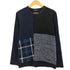 ブラックレーベルクレストブリッジ BLACK LABEL CRESTBRIDGE 柄切り替え コットンニット メンズ import:M