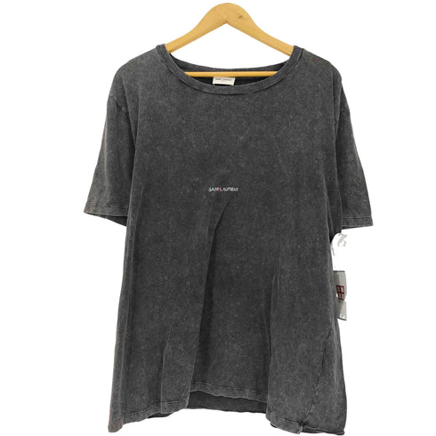 サンローランパリ SAINT LAURENT PARIS 17ss ウォッシュド加工 クラシックロゴTシャツ メンズ L