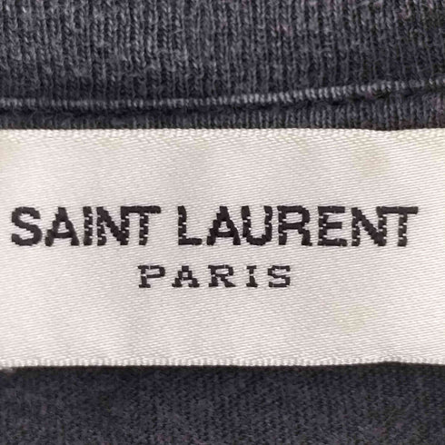 サンローランパリ SAINT LAURENT PARIS 17ss ウォッシュド加工 クラシックロゴTシャツ メンズ L