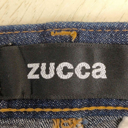 ズッカ ZUCCa 立体裁断 3Dカット 裾ジップ スリムデニム レディース JPN:M
