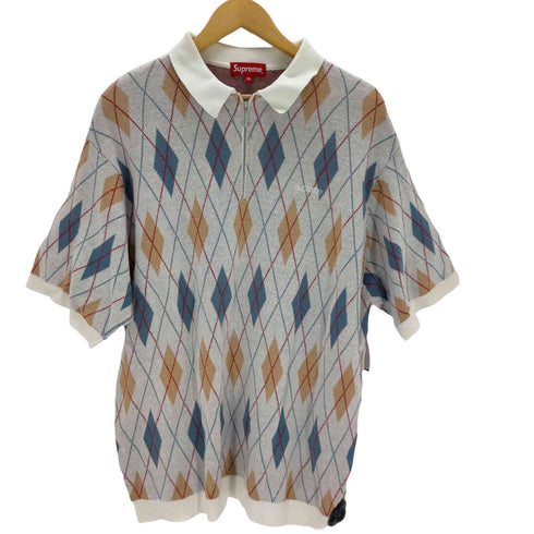 シュプリーム Supreme Argyle Quaater Zip Knit Polo メンズ import:XL