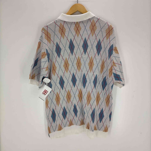 シュプリーム Supreme Argyle Quaater Zip Knit Polo メンズ import:XL