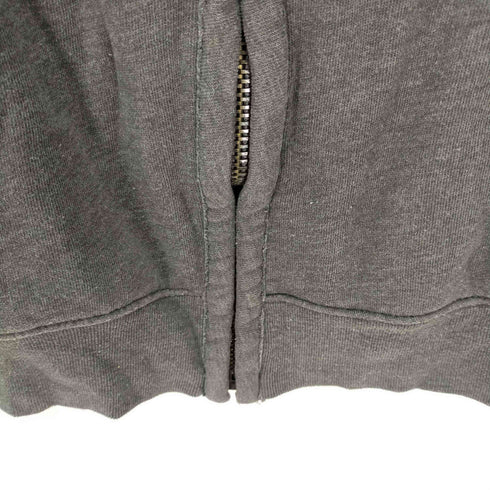 アバクロンビーアンドフィッチ Abercrombie & Fitch ジップアップフーディー スモールロゴ刺繍 裏起毛 メンズ import:L