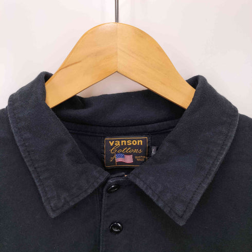バンソン VANSON 刺繍ロゴ ポロシャツ メンズ L