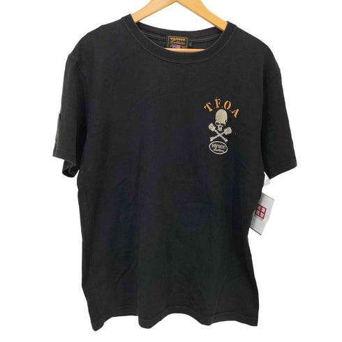 バンソン VANSON 刺繍ロゴ クルーネックTシャツ メンズ L