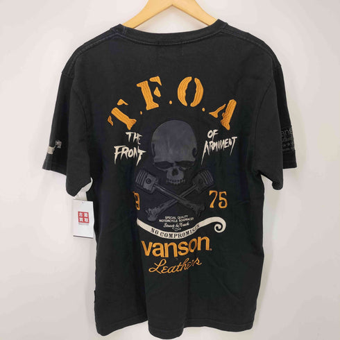 バンソン VANSON 刺繍ロゴ クルーネックTシャツ メンズ L