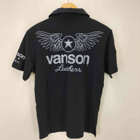 バンソン VANSON 刺繍ロゴ ポロシャツ メンズ M