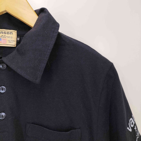 バンソン VANSON 刺繍ロゴ ポロシャツ メンズ M