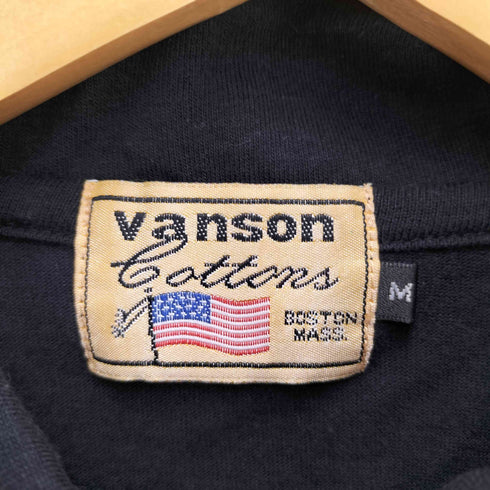 バンソン VANSON 刺繍ロゴ ポロシャツ メンズ M