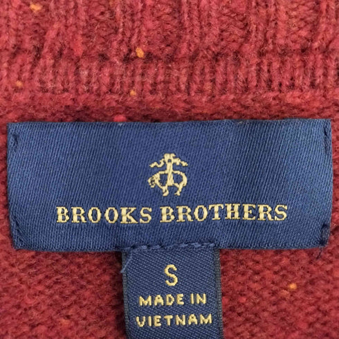 ブルックスブラザーズ BROOKS BROTHERS 刺繍ロゴ ラムウールニット メンズ import:S