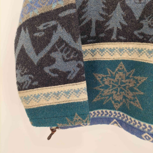エルエルビーン L.L.Bean 70-80s ノルディック柄 ハーフジップ フリースジャケット メンズ import:M