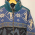 エルエルビーン L.L.Bean 70-80s ノルディック柄 ハーフジップ フリースジャケット メンズ import:M