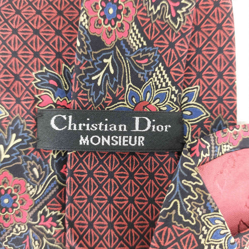 クリスチャンディオール Christian Dior 花柄 ネクタイ メンズ ONE SIZE