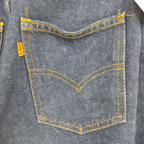 リーバイス Levis 70s オレンジタブ インディゴフレアデニムパンツ ボタン裏刻印無 スモールe SCOVILL メンズ