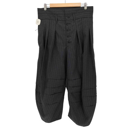 ネメス NEMETH 3タック ストライプ ティアード サルエル パンツ メンズ LL