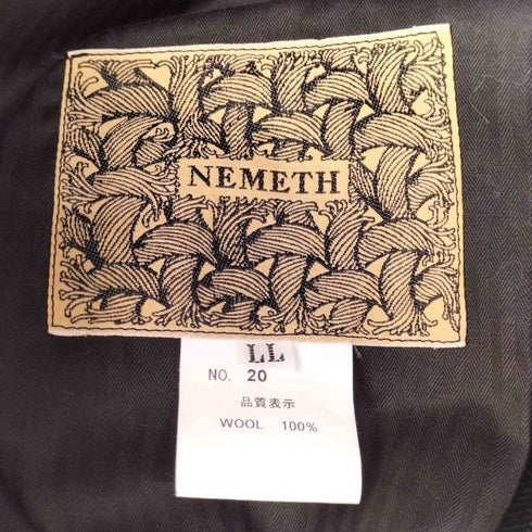 ネメス NEMETH 3タック ストライプ ティアード サルエル パンツ メンズ LL