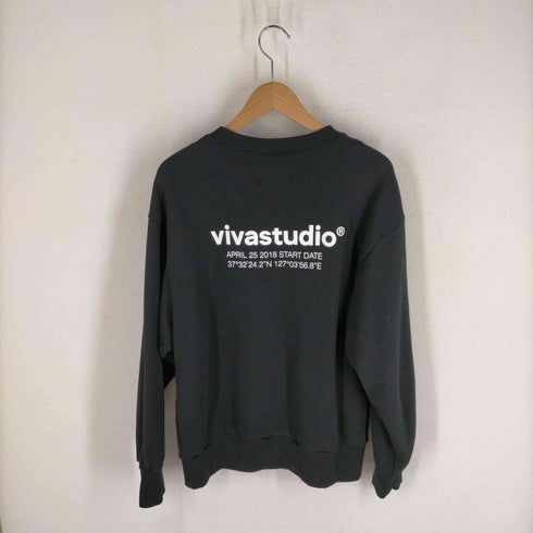 ビバスタジオ vivastudio ロゴプリントクルーネックスウェット メンズ JPN:M