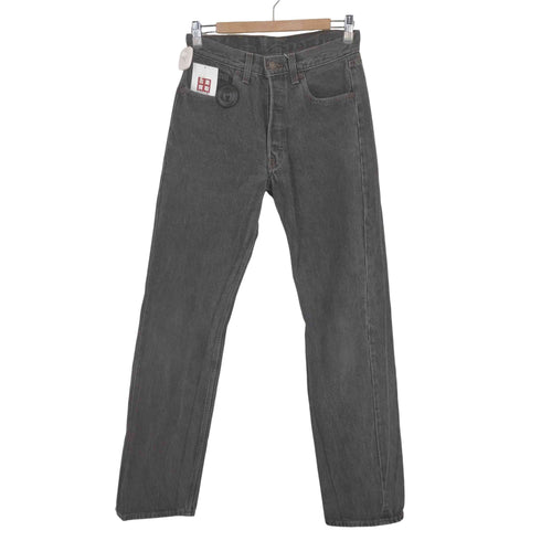 リーバイス Levis 90s MADE IN USA 501-0658 ボタンフライ 先染めブラックデニムボタン裏653 メンズ W30 L34