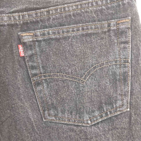 リーバイス Levis 90s MADE IN USA 501-0658 ボタンフライ 先染めブラックデニムボタン裏653 メンズ W30 L34