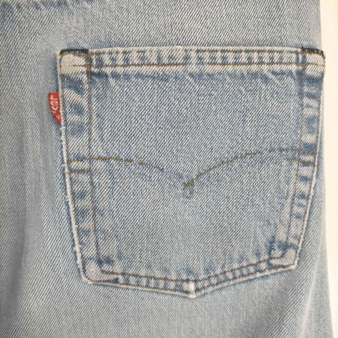 リーバイス Levis 80s MADE IN USA 501 エルパソ ボタンフライクラッシュデニム ボタン裏524 赤耳 黒カン メンズ W30 L34