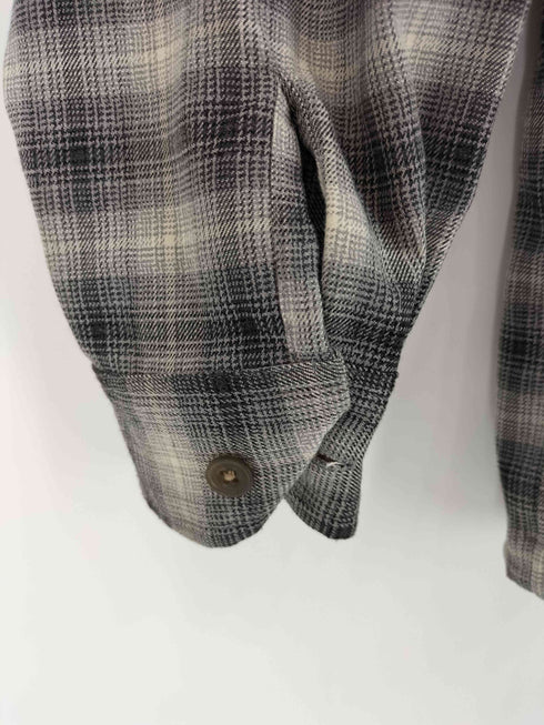 プア PWA PLAID BALOON SHIRT オンブレチェック ハーフジップ メンズ JPN:M