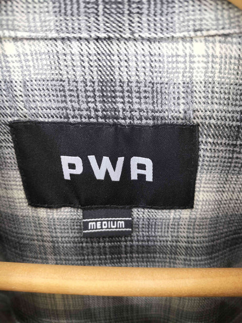 プア PWA PLAID BALOON SHIRT オンブレチェック ハーフジップ メンズ JPN:M