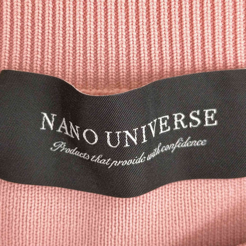 ナノユニバース NANO universe 合繊ドロップショルダークルーネックニット メンズ JPN:S