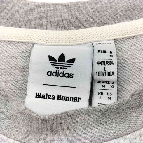 アディダスオリジナルス adidas Originals 2024SS WB L/S G CREW T IW1172 ロゴ刺繍 バックプリント クルーネックスウェット メンズ JPN:L
