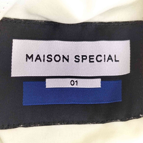 メゾンスペシャル MAISON SPECIAL ヘザーテックツイルワンタックワイドスラックス メンズ JPN:1