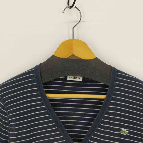ラコステ LACOSTE ワンポイント刺繍 ボーダーカーディガン レディース DE:40