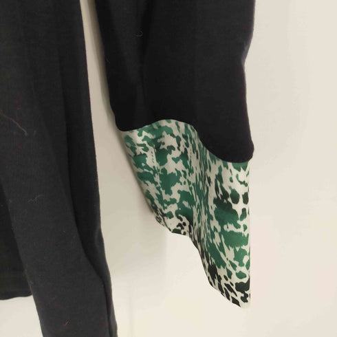 ピエールカルダン pierre cardin ボウタイロングカットソー 柄切替 タイ付き レディース JPN:42