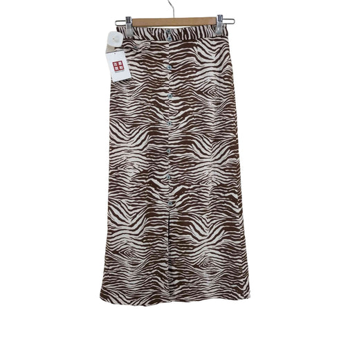 スライ SLY ZEBRA FRONT BUTTON SLIT スカート レディース JPN:1