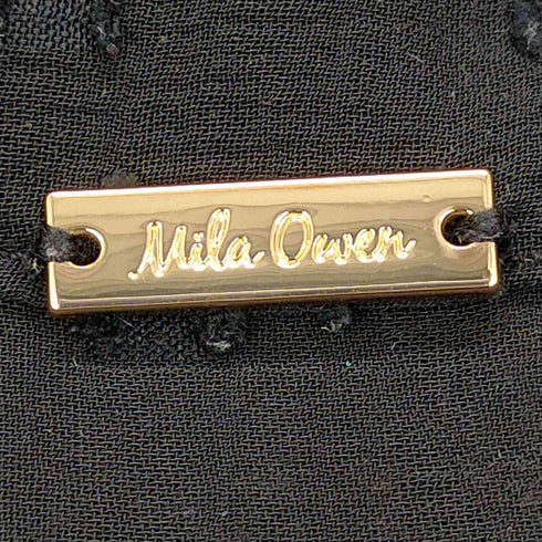 ミラオーウェン Mila Owen フロントデザインスタンドカラーブラウス レディース JPN:0